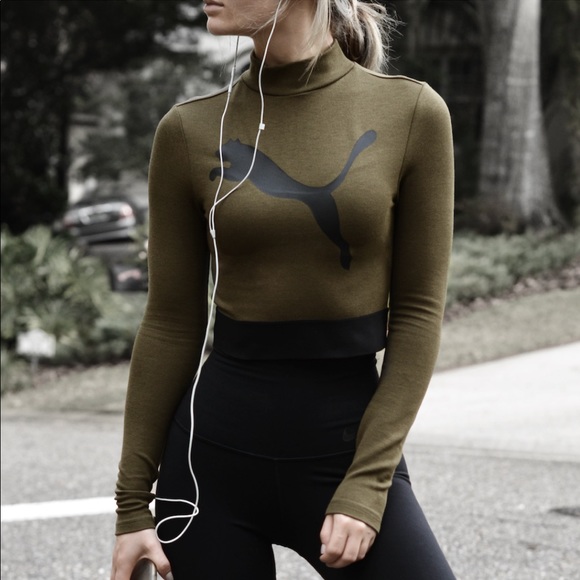 Puma Tops - PUMA Long Sleeve Crop Top Co Ord